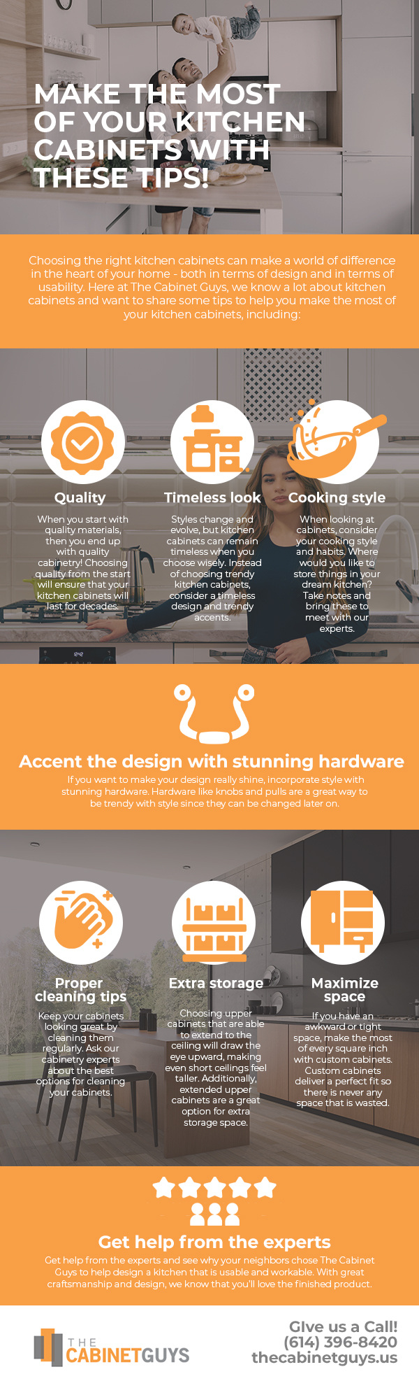 Make the Most of Your Kitchen Cabinets with These Tips! [infographic]